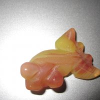 Ахат жълт естествен, Златна Риба, рибка 35 карата, снимка 7 - Колекции - 34929377