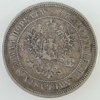 Монета Финландия 2 Марки 1872 г. Александър II /6, снимка 2 - Нумизматика и бонистика - 37860225