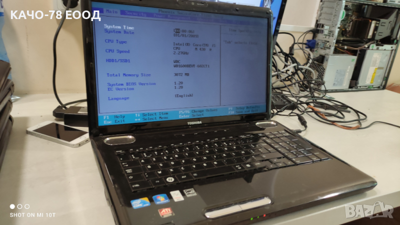  Лаптоп Toshiba Satellite L555-11L, снимка 1