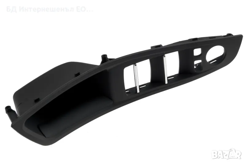 51417225873 Предна лява дръжка за врата BMW F10 F11, Черна, С прибиране на огледалата, снимка 1