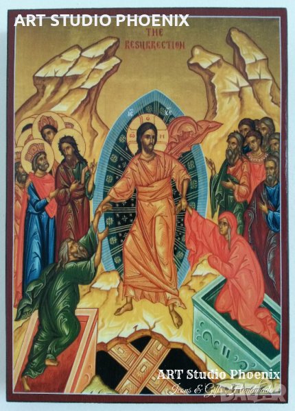 Икона Възкресение Христово ikona Vuzkresenie Hristovo, снимка 1