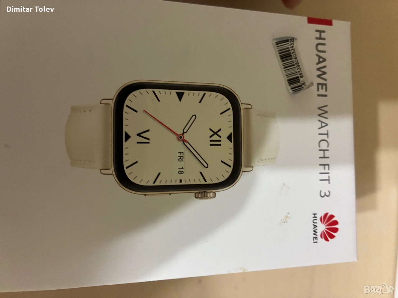 Часовник HUAWEI WATCH FIT 3, снимка 1