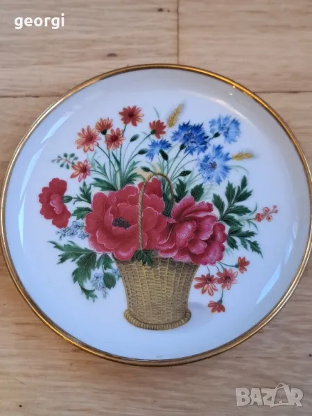 декоративна порцеланова чинийка Kaiser с цветя   22/5, снимка 1