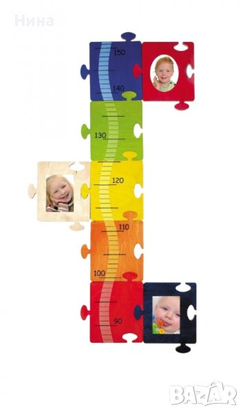 Дървен метър/ пъзел/ декорация, снимка 1