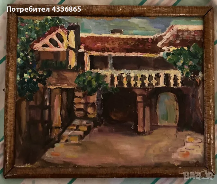 Стара маслена картина, снимка 1