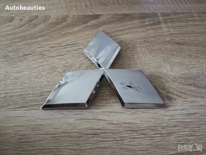 сребристо лого Mitsubishi 4 см, снимка 1