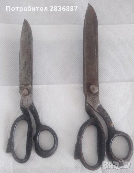Стари шивашки ковани ножици Solingen, снимка 1