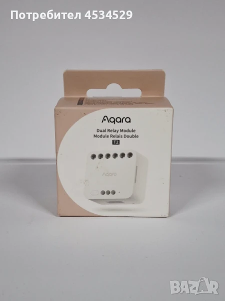 Смарт превключвателен модул Aqara - T2, no neutral, бял , снимка 1