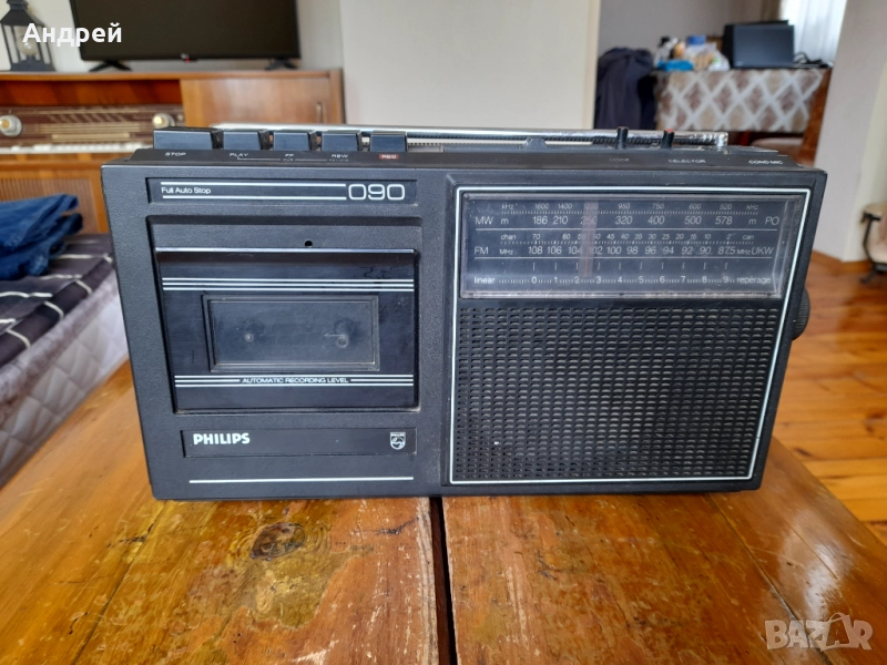 Стар радиокасетофон Philips 090, снимка 1