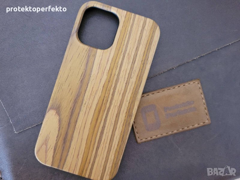 WOOD дървен кейс и каучук iPhone 12, 12 Pro, 12 Pro Max, 12 Mini, снимка 1