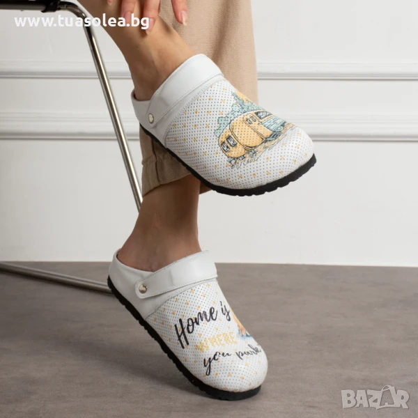 Дамски ортопедични чехли от естествена кожа | Марка Tuasolea, снимка 1