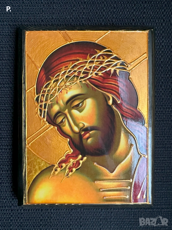 Икона 19,5 х 15 см. Исус Христос, снимка 1