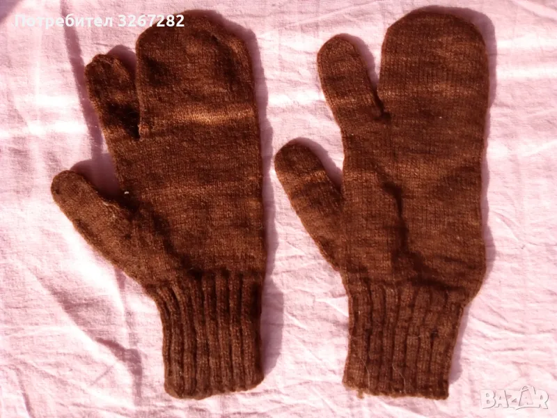 Ръкавици,Плетени,Вълна,Естествена,Ловджийски, снимка 1