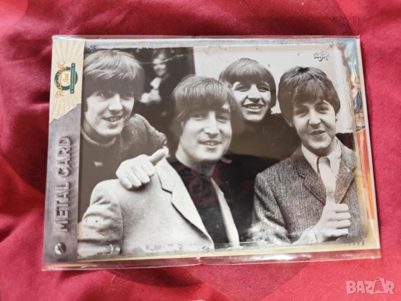 The Beatles Metal Post Card, снимка 1
