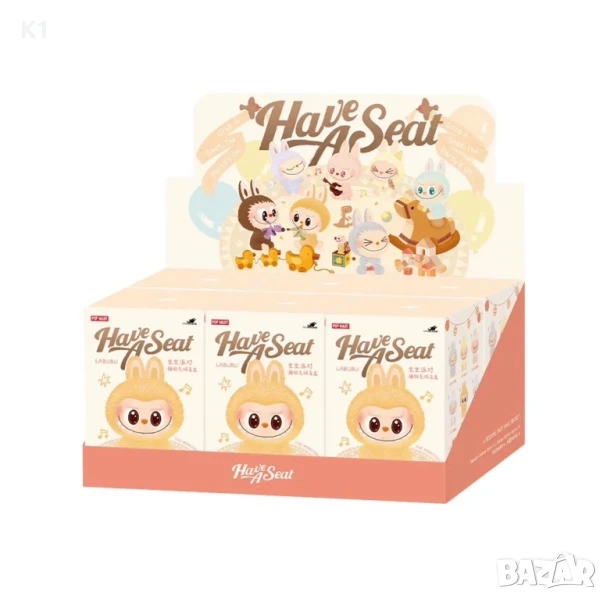 ПРОМО! 6 броя Лабубу Have a Seat, Labubu Macaron, Big into Energy, снимка 1