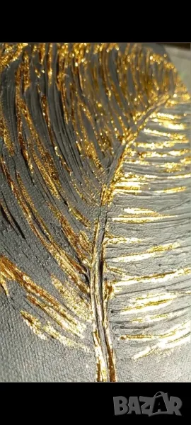 Златното листо-рисувано платно, снимка 1