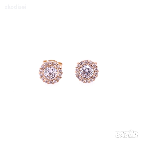 Златни обеци 1,67гр. 14кр. проба:585 модел:34432-4, снимка 1