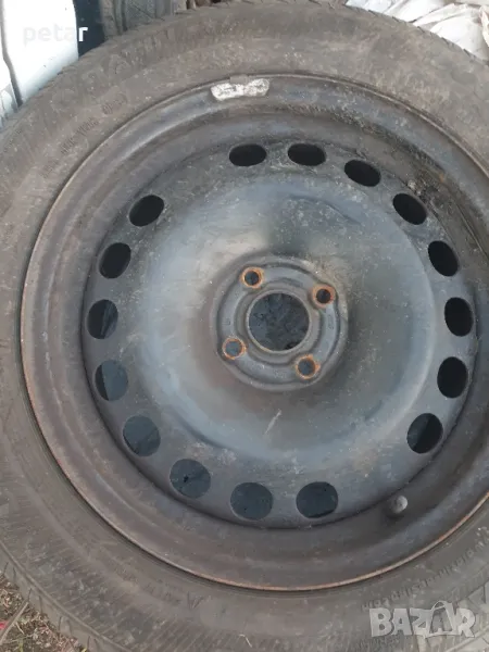 4x100 джанти с гуми 16 цола с 4 болта, снимка 1