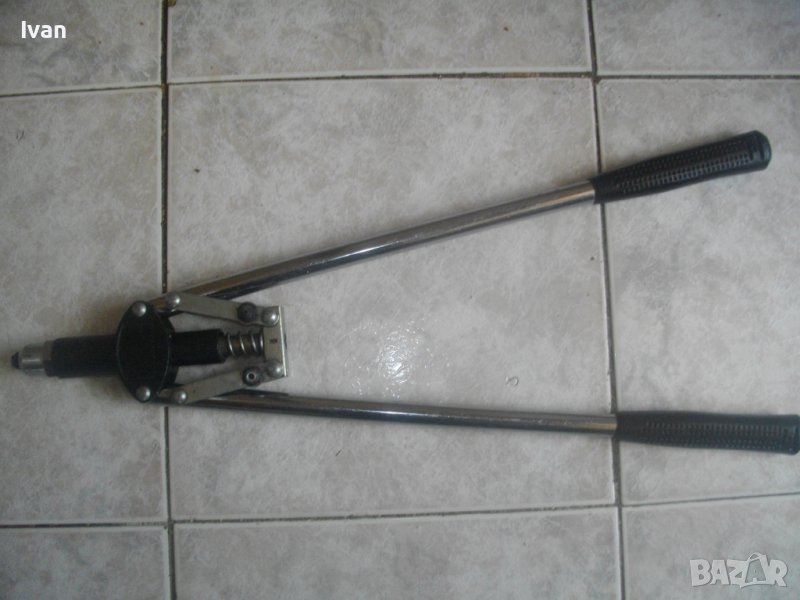 530 мм-Нитачка Ръчна-Лостова-Клещи За Занитване На Поп-нитове-За 2 Ръце-Голяма, снимка 1