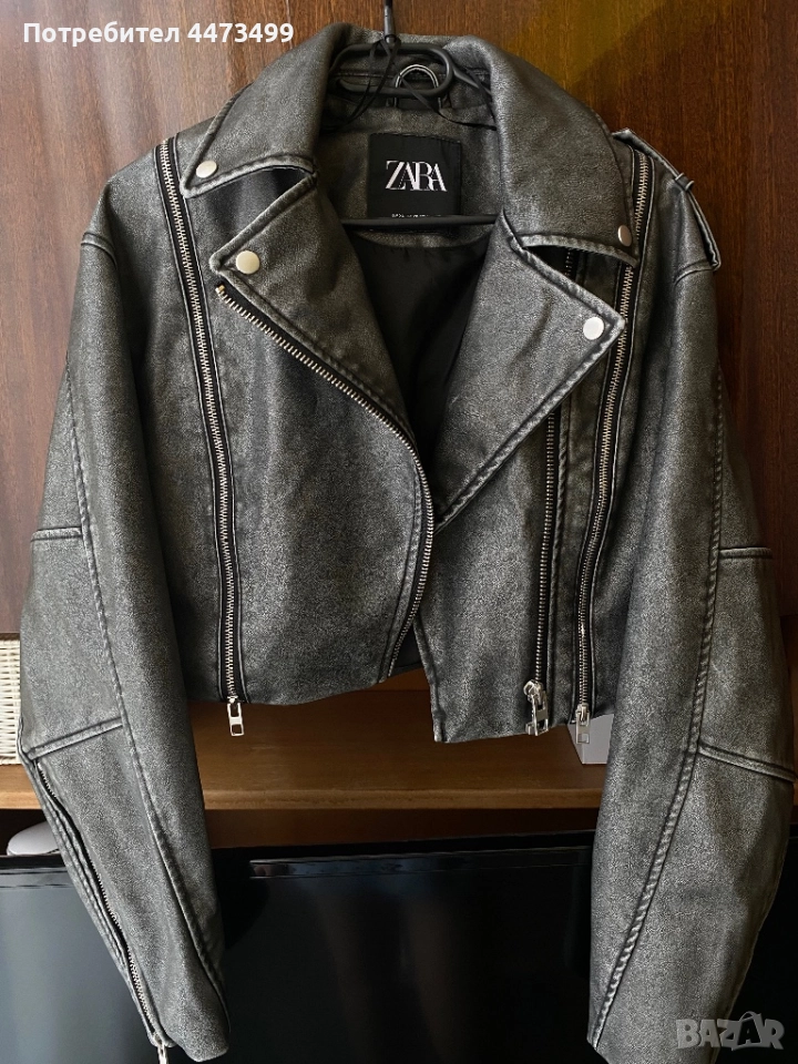 Кожено яке зара, снимка 1