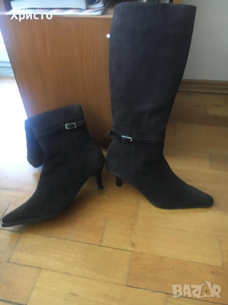 Дамски велурени ботуши , снимка 1