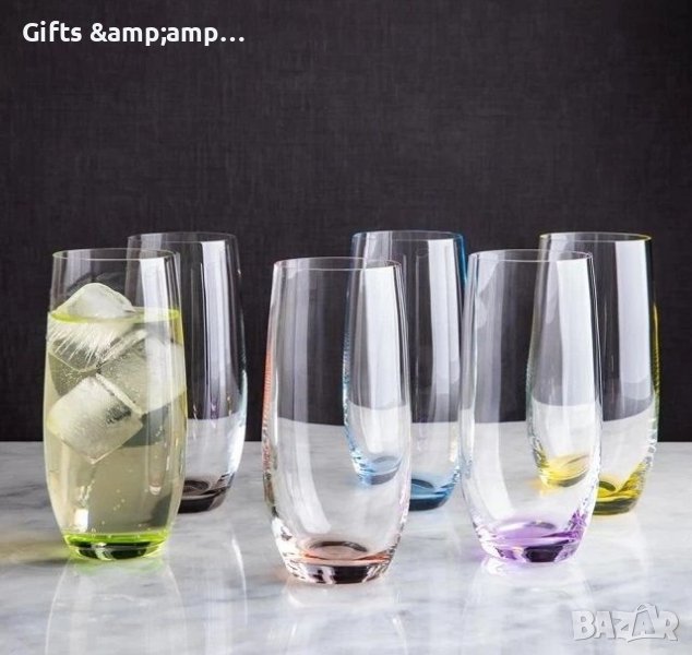 Нова серия чаши за вода BOHEMIA - Рейнбоу, снимка 1