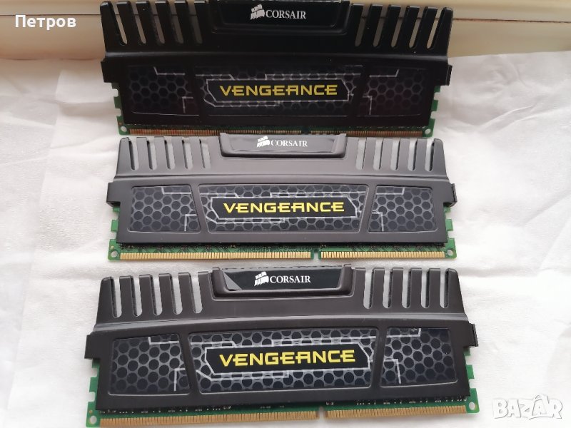  рam,памет ddr3 corsair vengeance ,1x4gb 1600mhz една бройка, снимка 1