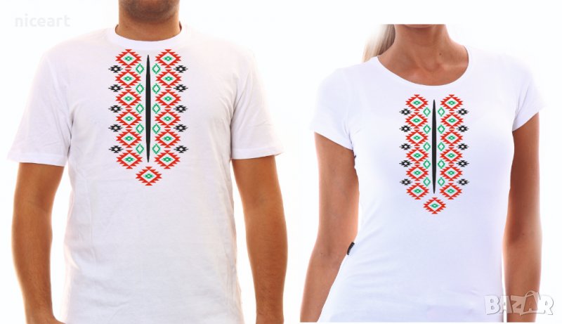 Тениска с щампа "шевица", снимка 1