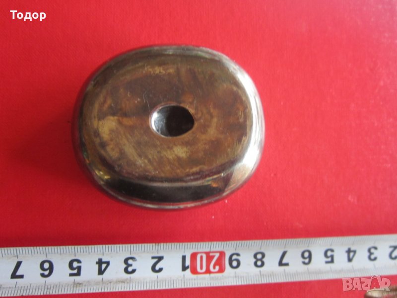 Старинна бронзова поставка за писалка химикал, снимка 1