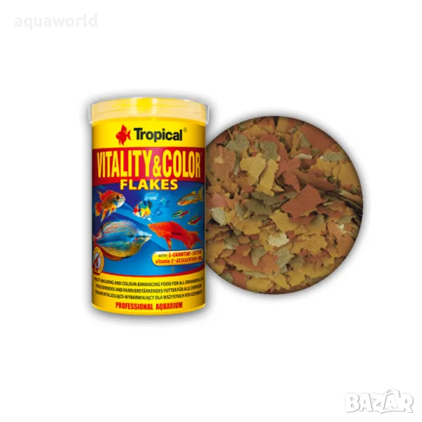 "ПРОМОЦИЯ" Tropical Vitality&Color Високопротеинова храна на люспи, снимка 1