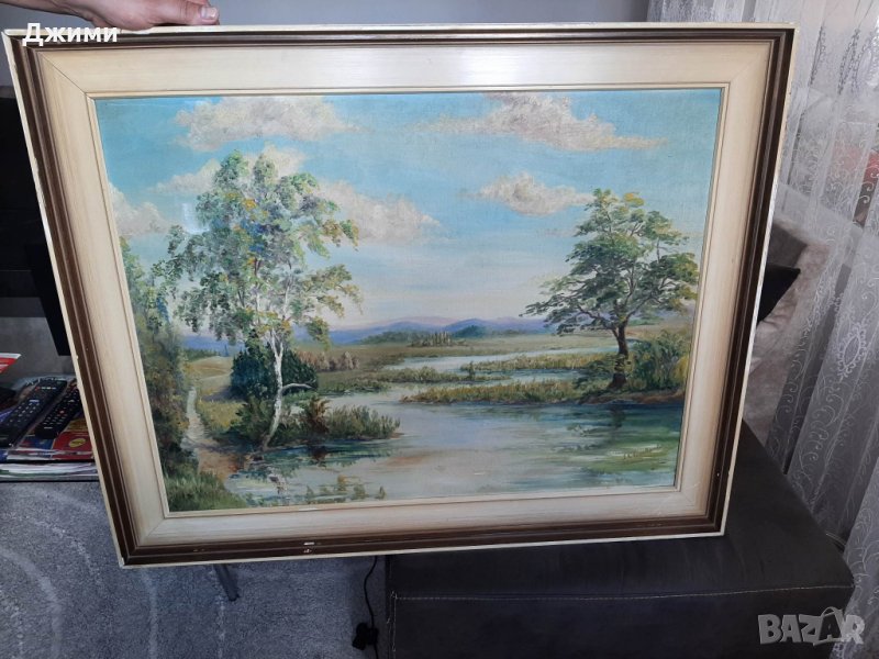 голяма красива маслена картина, снимка 1