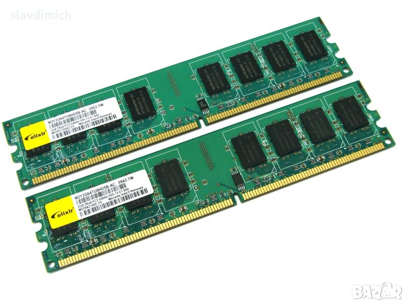 Рам памет RAM за компютър  Elixir модел m2y2g64tu8hd5b-ac 2 GB DDR 2 800 Mhz честота, снимка 1