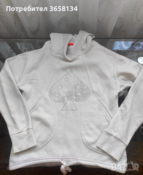 Бял дамски суитшърт, снимка 1