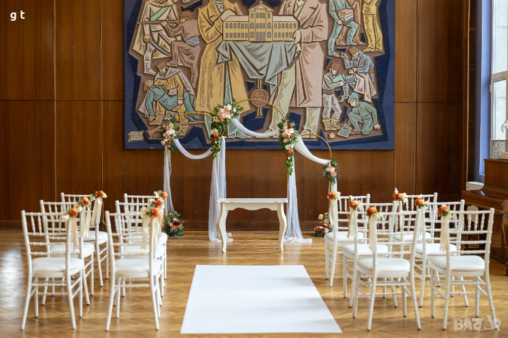 Украса, изкуствени цветя, сватба, юбилей, кръщене, снимка 1