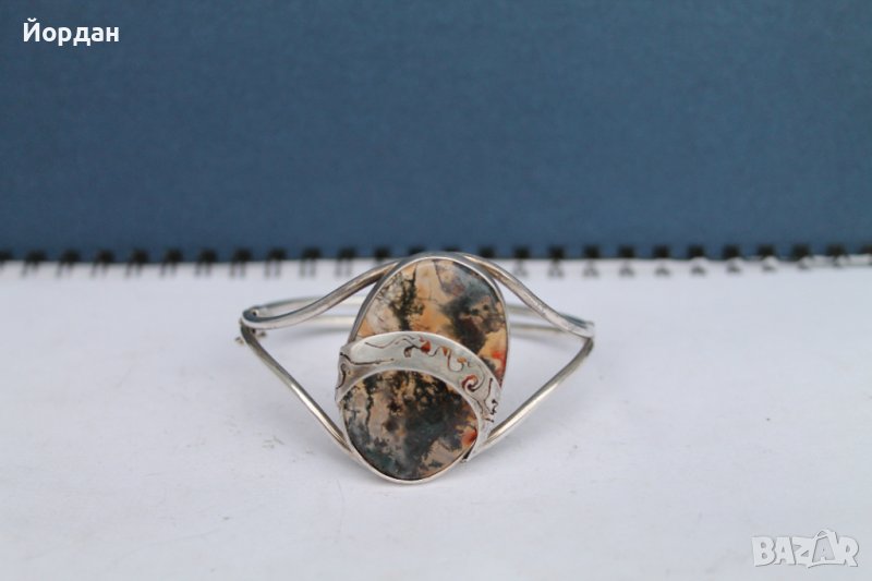 Дамска сребърна гривна, снимка 1