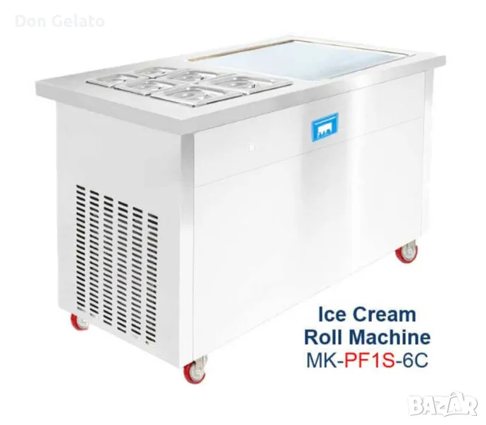 Професионална сладолед машина за Тайландски сладолед MK - PF1R - 6C, снимка 1