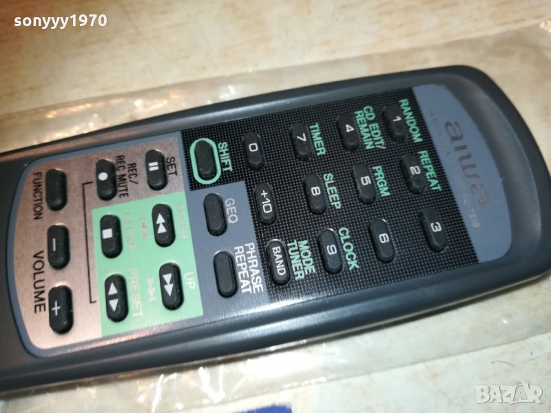 aiwa rc-t519 remote внос sweden 2510291836, снимка 1