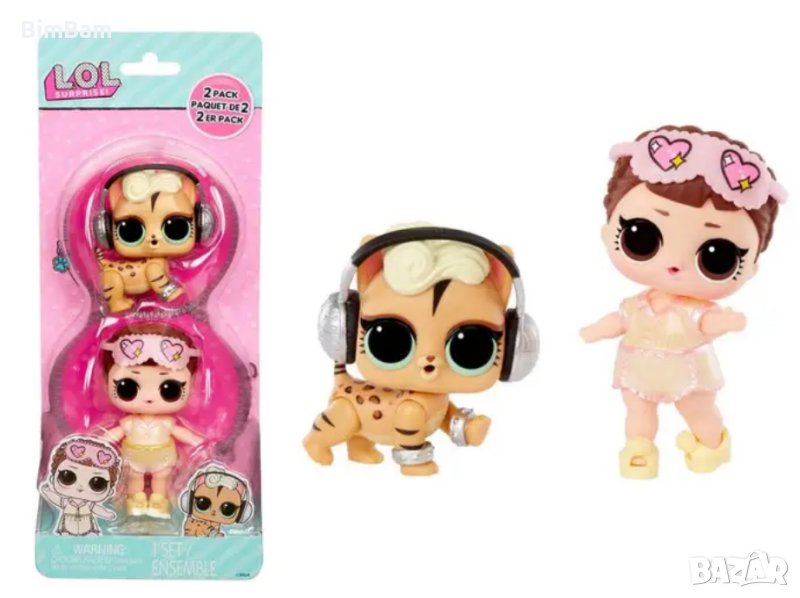 Комплект мини кукла L.O.L SURPRISE! и домашен любимец / LOL / ЛОЛ, снимка 1