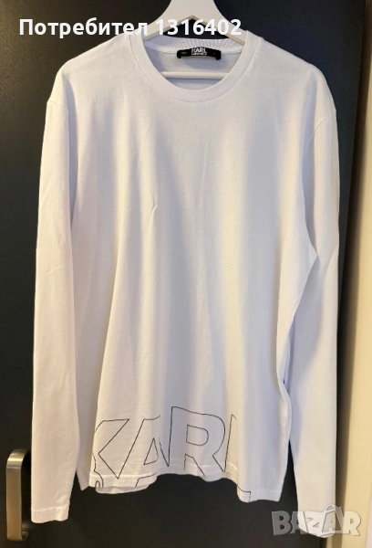 Мъжка памучна блуза Karl Lagerfeld размер XL, снимка 1