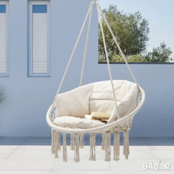 БЯЛ ХАМАК АМОН 80/120/60 h С ВЪЗГЛАВНИЦА, снимка 1