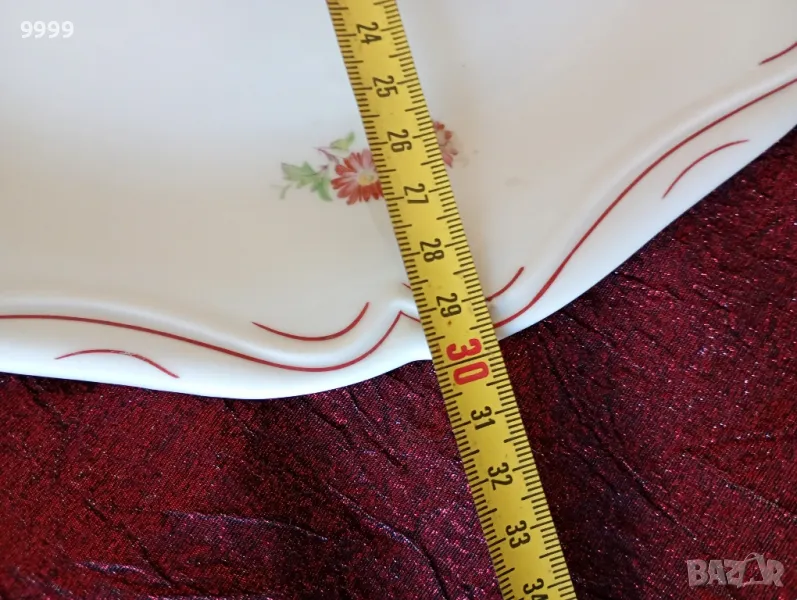 Българско порцеланово плато, снимка 1