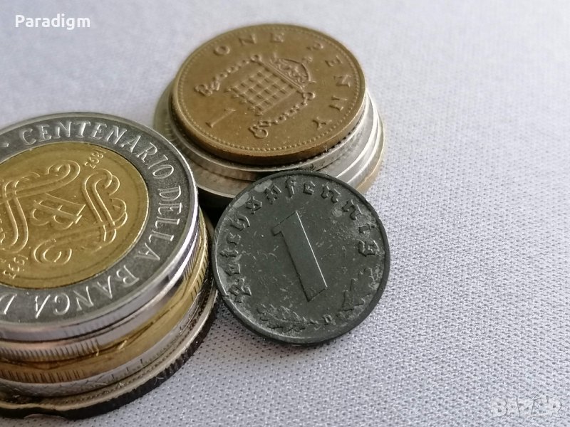 Райх монета - Германия - 1 пфениг | 1943г.; серия D, снимка 1