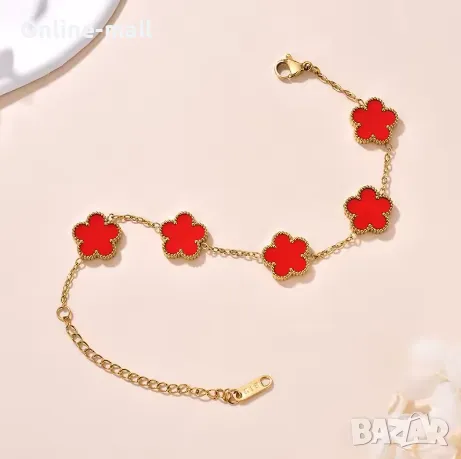 Стилна дамска гривна с две лица, Детелина, снимка 6 - Гривни - 49257609