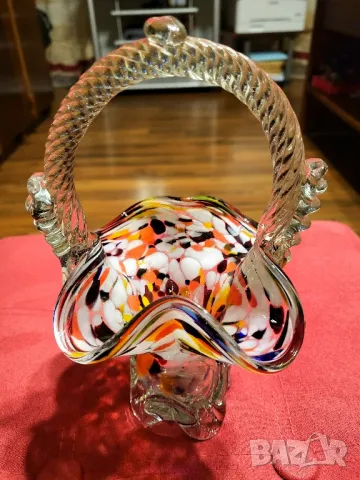 Кошнички от цветно стъкло , снимка 5 - Антикварни и старинни предмети - 48298782