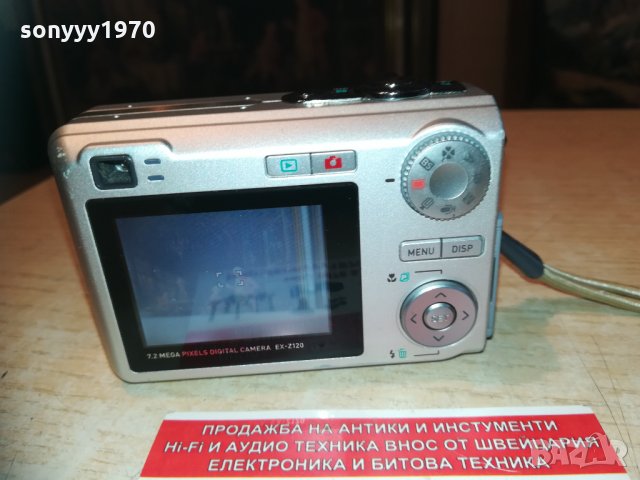 casio ex-z120 7.2mp+sd card+кеис 2002211114, снимка 1 - Фотоапарати - 31885037