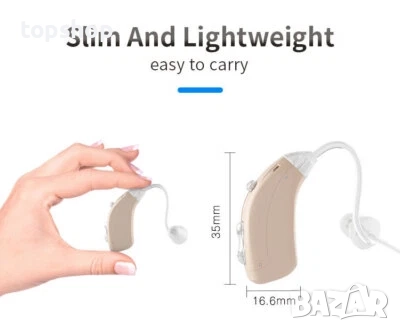 Нови слухови апарати с кутийка за зареждане, за двете уши, преносим усилвател на звука. Акумулаторен, снимка 7 - Медицинска апаратура - 52286680