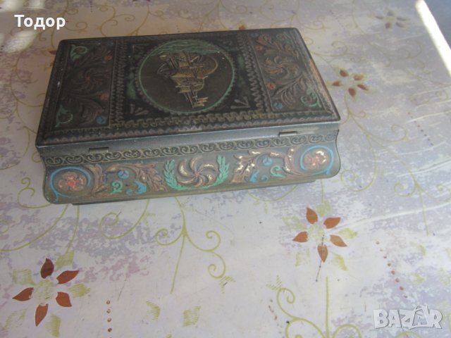 Невероятна литографска тенекиена кутия кораб, снимка 3 - Колекции - 31382603