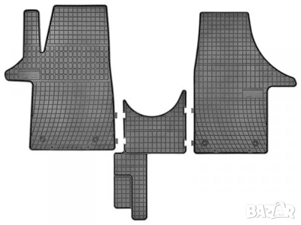 Гумени стелки Frogum за Volkswagen Transporter T5 / T6 (2003-2018) - 3 местно