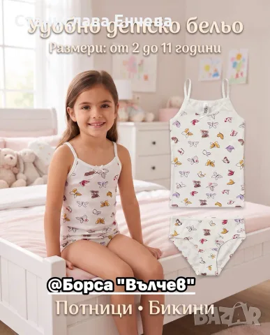 Детски потник и бикини, снимка 8 - Детско бельо и бански  - 56538549