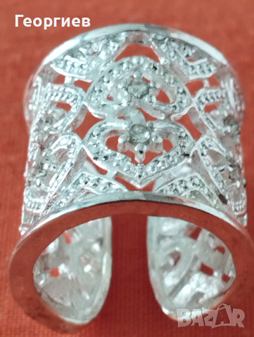 Бижутерия посребрена с родиево покритие по 10 лв.брой., снимка 3 - Пръстени - 44555971